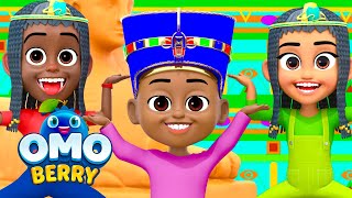 Egyptian Pyramid Song 🐫  Fun Kids Song amp Dance Video  OmoBerry [upl. by Ely]