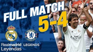 FULL MATCH  Real Madrid Leyendas 5  4 Chelsea Legends [upl. by Diandra668]