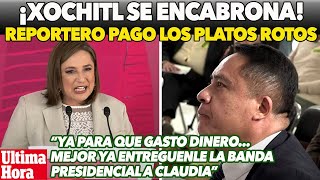 XÓCHITL EST4LLA CONTRA REPORTERO No le gusto la pregunta [upl. by Pinto503]