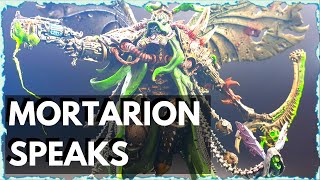 MORTARION QUOTES amp ALTERNATIVE PAINT SCHEME WARHAMMER 40000 PRIMARCH TRIBUTE [upl. by Ahsakal]