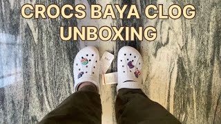 CROCS BAYA  CROCS CLOGS  GIBITZ  WHITE CROCS UNBOXING  AMAZON [upl. by Helbonia438]