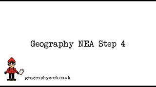 AQA A Level geography NEA Part 4 Getting enough detail into the methodology [upl. by Samp]