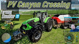 LS 22 PVCanyon Crossing  358 Mal ein paar ballen pressen [upl. by Ikilisav75]