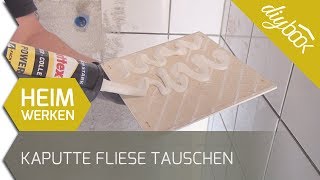 Kaputte Fliese austauschen  Fliesen reparieren [upl. by Suillenroc357]