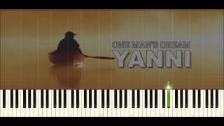 ♪ Yanni One mans dream  Piano Tutorial [upl. by Swehttam]