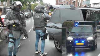 Dienst Speciale Interventies met spoed naar verschillende meldingen in zuid Holland [upl. by Ahsinauj489]