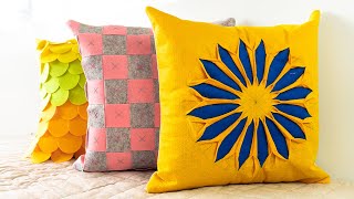 Quick and Easy Cushion Covers  DIY Pillow Covers by DIY Stitching [upl. by Wilkie209]