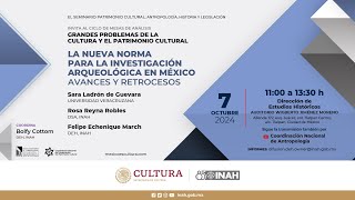 7 de octubre de 2024 Seminario Patrimonio Cultural Antropología historia y legislación [upl. by Sheepshanks]