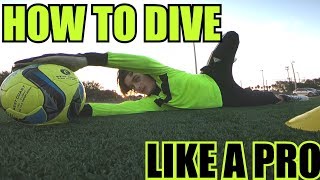 Goalkeeper Training How To Dive Without Hurting Yourself [upl. by Hertz466]