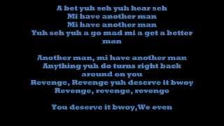 Vybz Kartel Ft Denyque  Revenge Lyrics [upl. by Neoma]