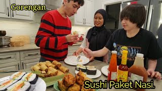 Gorengan Tahu IsiSpring Rolls Isi Sayur amp Sushi ala Burger [upl. by Atirak102]