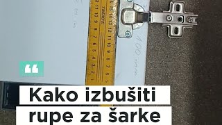 Kako izbušiti rupe za ŠARKE NA VRATIMA KAKO POSTAVITI ŠARKE NA VRAT [upl. by Hedy]