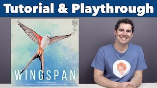 Wingspan Tutorial amp Playthrough  JonGetsGames [upl. by Elurd]