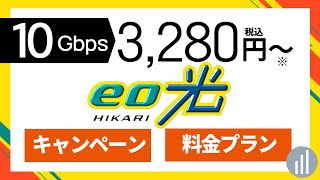 eo光のプラン料金解説！10Gbpsコースが3280円税込〜※ 【PR】 [upl. by Yerffe]