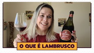 O QUE é LAMBRUSCO  Espumantes [upl. by Joscelin]