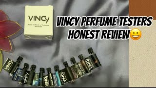 Vincy perfume Testers 😊  Honest review 🌝 [upl. by Nosreme]