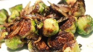 Brussel Sprouts Pan Seared n Butter  Olive Oil [upl. by Osman]