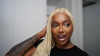 I WENT BLONDE… AGAIN Blonde boho braids 🫧 Tutorial x Review 🩷 ft Fabelle Hair [upl. by Merrill]