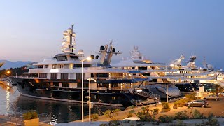 Super Yacht Tour Antibes 4K  Port Vauban [upl. by Melda]