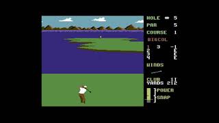 Leaderboard Golf  C64 Commodore 64 game playthrough with commentary [upl. by Arhas]