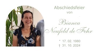 Abschiedsfeier Bianca Neufeld de Fehr [upl. by Anitnelav]