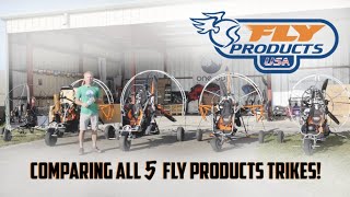 Hands On Comparing the entire Fly Products Paramotor Trike LineUp in under 9 Minutes [upl. by Anomor]