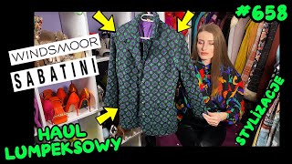 HAUL LUMPEKSOWY 😁🤩 PŁASZCZE I CUDOWNE UBRANIA 🤩 STYLIZACJE Z SECOND HANDU MIERZYMY 658 [upl. by Mcmillan]