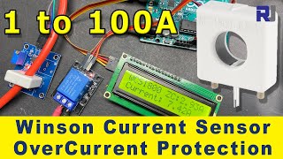 Winson WCS1800 WCS2750 WCS1500 Hall Effect Current Sensor with dispaly with over current protection [upl. by Ailahtan530]