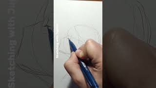 Learn to draw girls face in profile  15s drawing drawingtutorial [upl. by Laamaj]