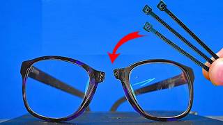 Put a paper clip inside broken glasses and be amazed by the result [upl. by Audrit]