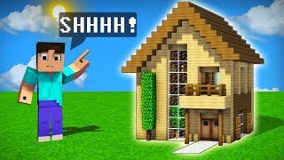 MINECRAFT COMO HACER UNA HERMOSA CASA PARA SURVIVAL CON UN ÉPICO ESCONDITE  CUARTO ULTRA SECRETO [upl. by Ackley]