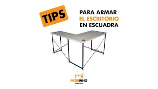 TIPS DE UN ARMARDO EFICAZ DEL ESCRITORIO EN ESCUADRA quotLquot MINIMALISTA  MOBINHO [upl. by Siul587]