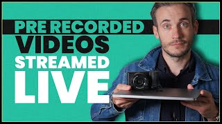 How to live stream a pre recorded video on YouTube using OBS [upl. by Eldnik]