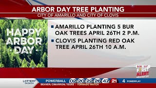 VIDEO City of Amarillo City of Clovis celebrating Arbor Day [upl. by Arymas243]