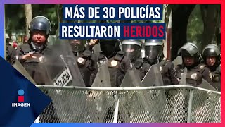 Normalistas atacan Campo Militar 1 varios policías resultaron heridos  Ciro Gómez Leyva [upl. by Zoa106]