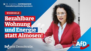 Bezahlbare Wohnungen und Energie statt Almosen [upl. by Leopoldeen]