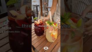 Best Sangrias in Ibiza Town ❤️‍🔥 bestdrinks xamakoibiza restaurant Ibiza [upl. by Snah]