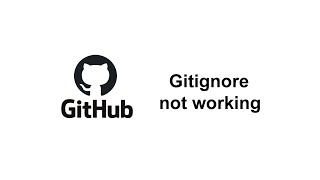 gitignore not working  gitignore vscode not working  Git tutorial  gitignore tutorial [upl. by Eob]