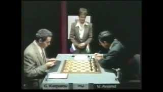 Kasparov  Anand 10 Game 10 World Championship 1995 [upl. by Ravilob]