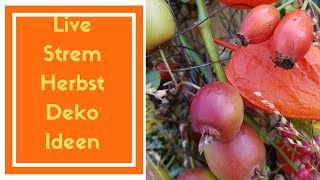 Livestream 42 Herbstdeko selber machen Ideen vom Blumenmann [upl. by Kehsihba687]