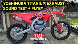 YOSHIMURA TITANIUM EXHAUST SOUND CHECK CRF250R [upl. by Terencio489]