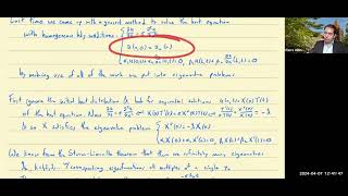 Differential Equations Lecture 35 Inhomogeneous Heat Equation [upl. by Rheinlander]