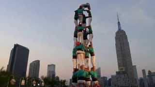 Castellers de Vilafranca in New York wowmpg [upl. by Adelaide917]