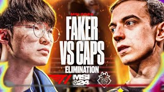 ELIMINATION SERIES  T1 VS G2 MSI 2024 REMATCH  CAEDREL [upl. by Ayahs]