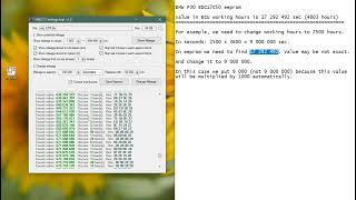 MEDC17 mileage tool vs BMW F30 EDC17C50 eeprom changing working hours [upl. by Malvin337]