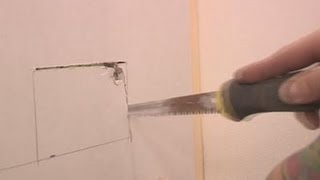 How To Cut Square Hole In Drywall [upl. by Yaj968]