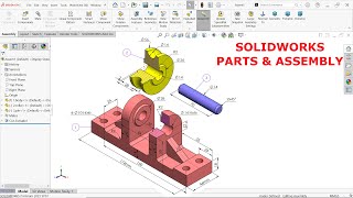 SolidWorks Parts And Assembly Tutorial [upl. by Landers222]