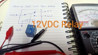 How to test 12VDC Relay SRD12VDCSLC [upl. by Dionysus]