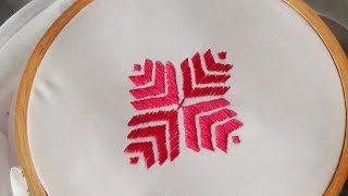 Hand Embroidery Phulkari stitch [upl. by Anilorac]