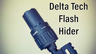 Quick review on the Delta Tech Flash hider The best Flash hider no one knows about 🤔 pewpewlife [upl. by Ahsetel562]